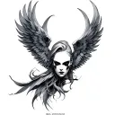 Uriel tattoo design idea