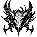 skyrim logo tattoo design idea