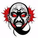 namakubi severed head tattoo design idea