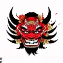 namakubi severed head tattoo design idea