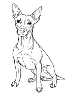 pinscher dog tattoo design idea