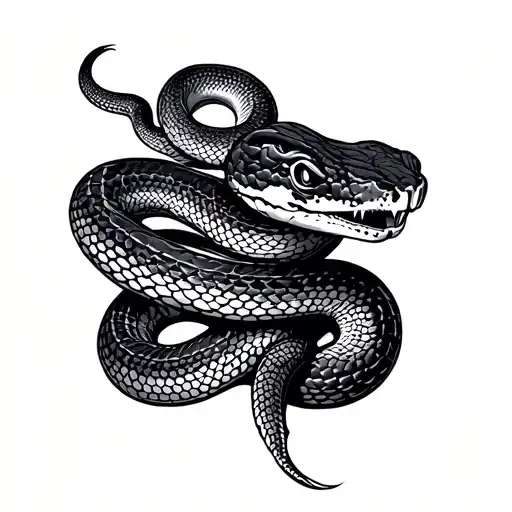 Snake tattoo design idea