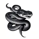 Snake tattoo design idea