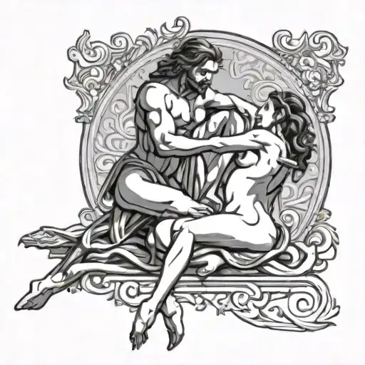 Kamasutra instructions with a lot of poses tattoo design idea