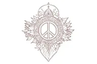 Protect your peace tattoo design idea