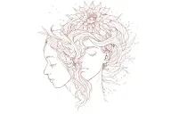 Protect your peace tattoo design idea