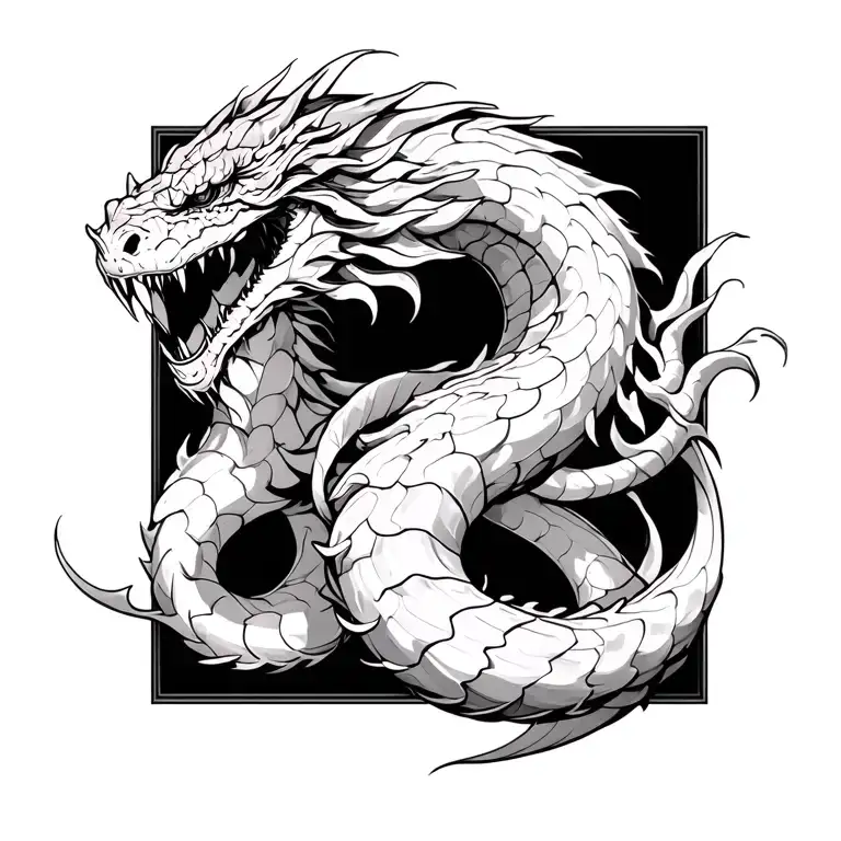 Jormungandr tattoo design idea