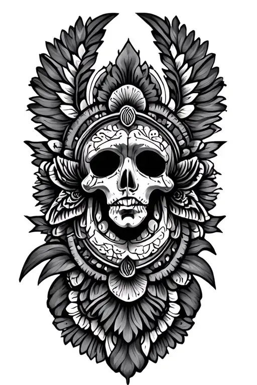 Mandala Wirh Greek Band tattoo design idea