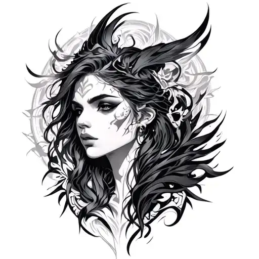 igris solo leveling tattoo design idea