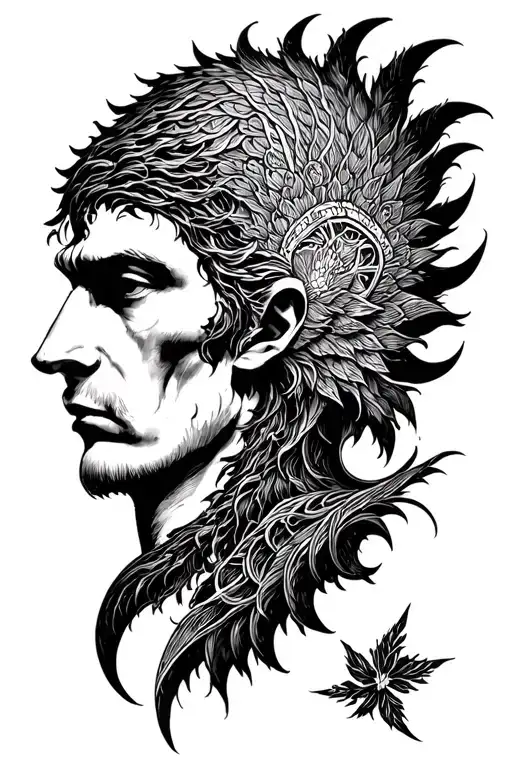 ♛ Merlin tattoo design idea