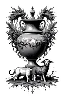 dance, faith, prison wall, fire, moses, broken vase, lion, lamb, grace tattoo design idea