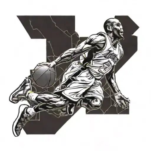 kobe Bryant funk dunk tattoo design idea