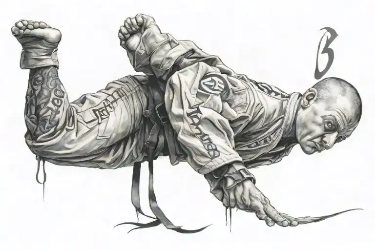 13 number based tattoo including bjj smother choke tattoo design idea