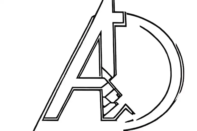 avengers logo tattoo design idea