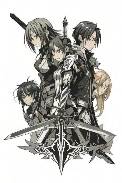 sword art online tattoo design idea