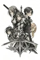 sword art online tattoo design idea