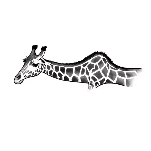 a giraffe tattoo design idea