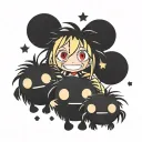 4 soot sprites from Howl's Moving Castle holding stars tattoo design idea