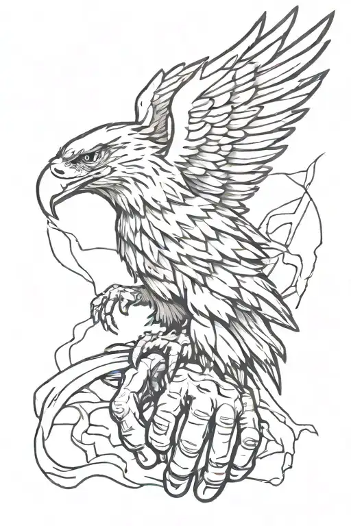 eagle talons tearing into human forearm flesh tattoo tattoo design idea