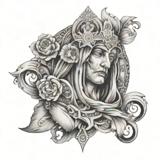 Religious tattoo design idea