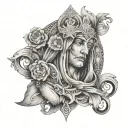 Religious tattoo design idea