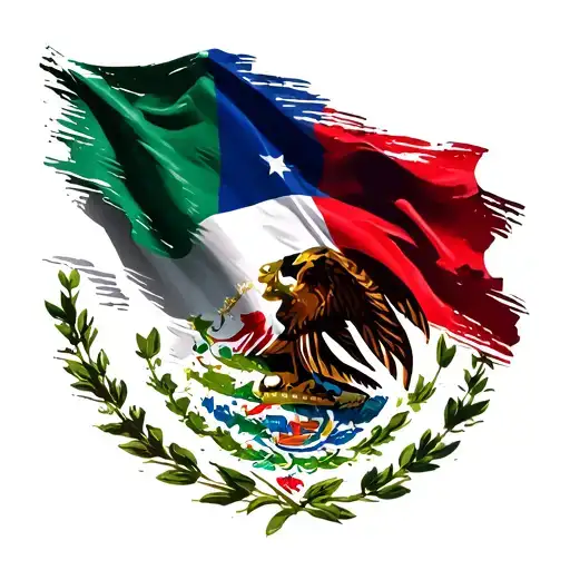 chile, Mexico, italy flag tattoo design idea