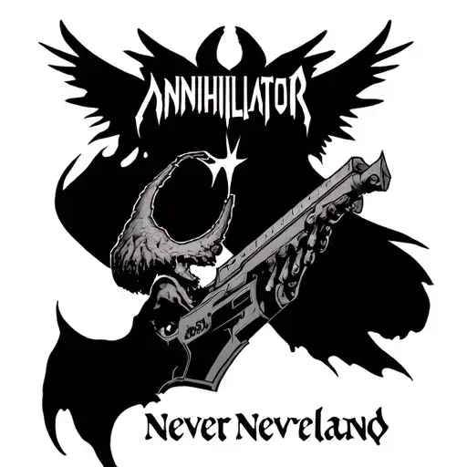 annihilator never neverland album cover tattoo tattoo design idea
