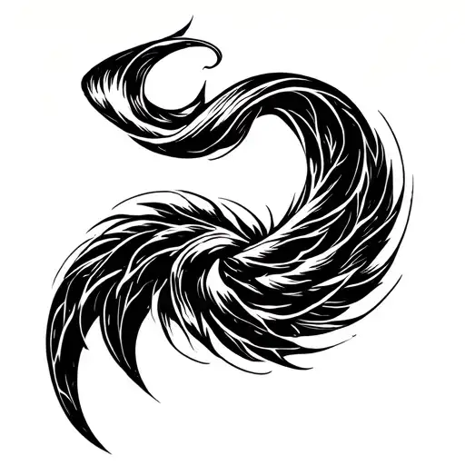 boomerang revolving tattoo design idea