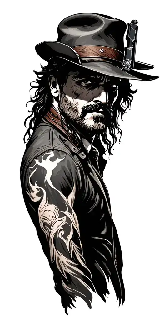red dead redemption 2 tattoo design idea