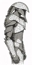 gladiator armor tattoo design idea