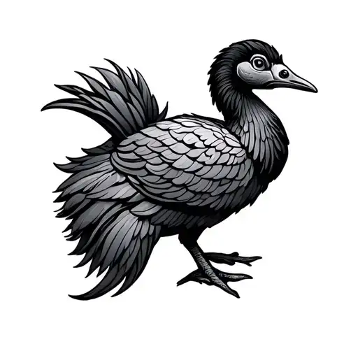 dodo bird tattoo design idea