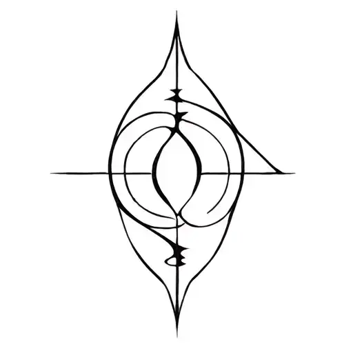 simple symbol for defeating lust tattoo design idea