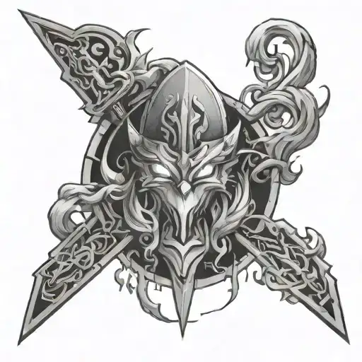 powder from Arcane league of legends tattoo design idea