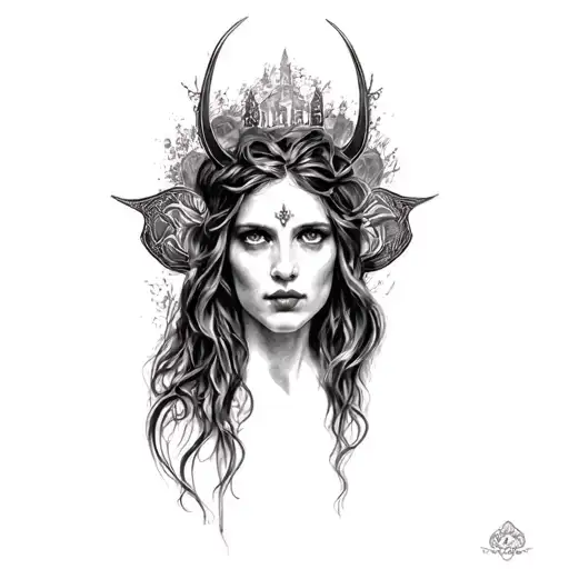 Morgan le Fay tattoo design idea