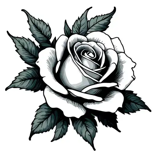 Yorkshire Rose tattoo design idea