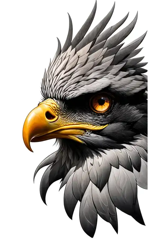 greek mtyhlogy eagle eyes tattoo design idea