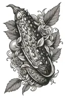 Pickle tattoo design idea