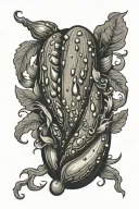 Pickle tattoo design idea