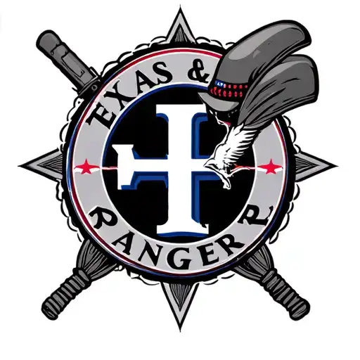 Texas rangers league tattoo design idea