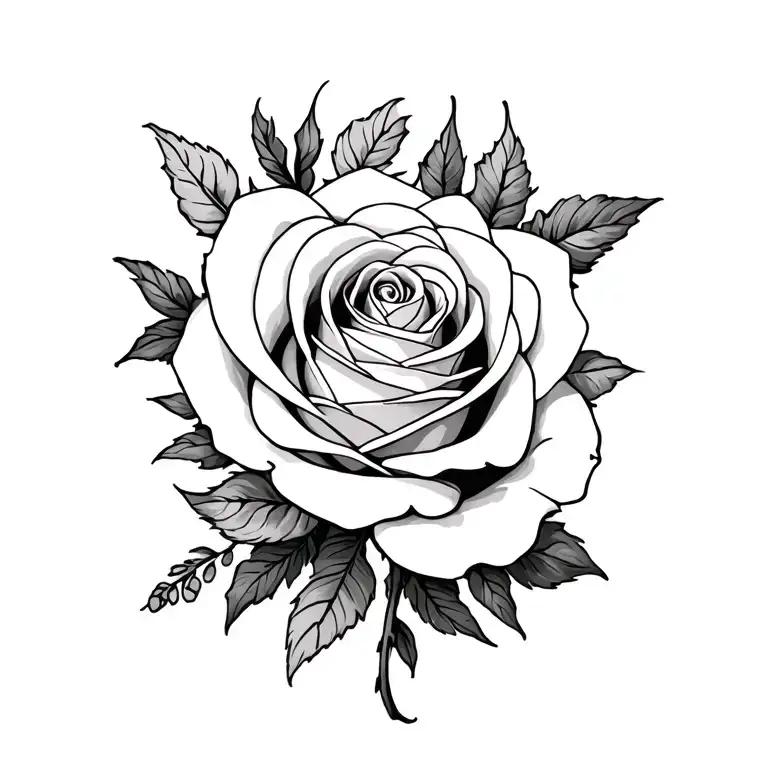 ROSES GEMINI sign tattoo design idea