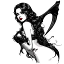 Sexy Vampire tattoo design idea