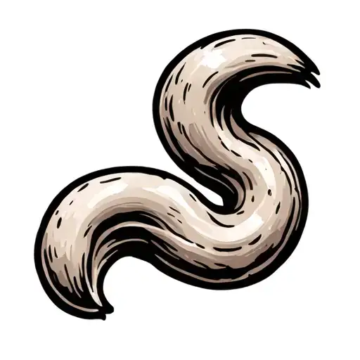 simple cashew nut tattoo design idea