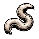 simple cashew nut tattoo design idea