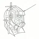 Stalker 2 theme sketch tattoo design idea