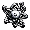 since and atoms lines forming tattoo design idea