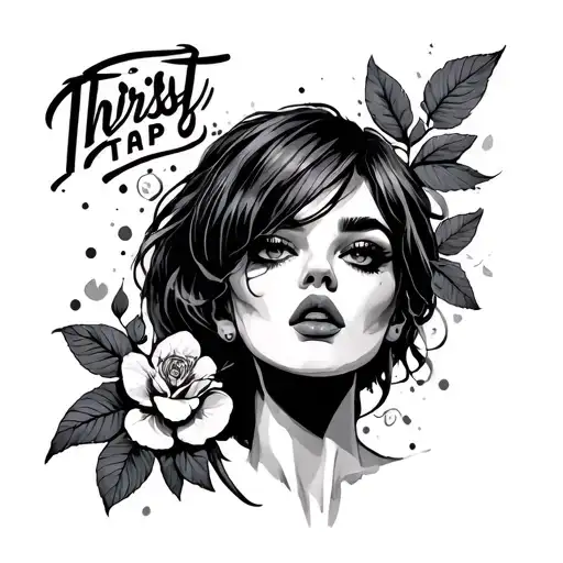 thirst trap tattoo design idea