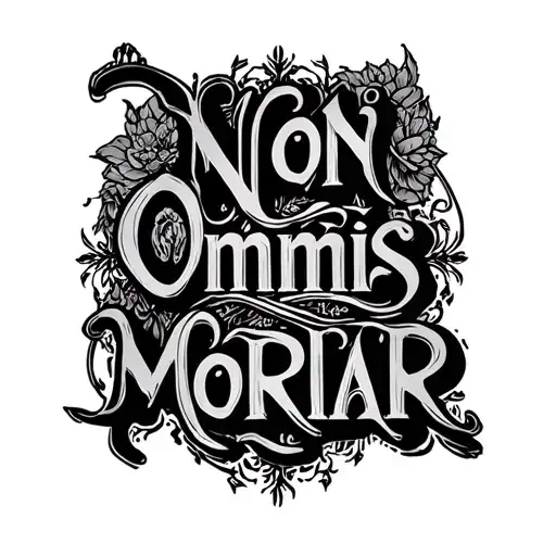 "Non Omnis Moriar" William & Thomas tattoo design idea