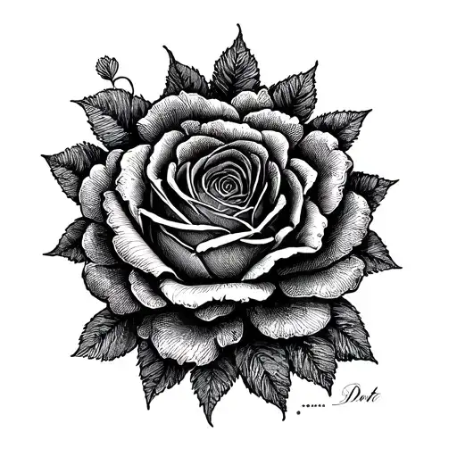 Born Date tattoo design idea