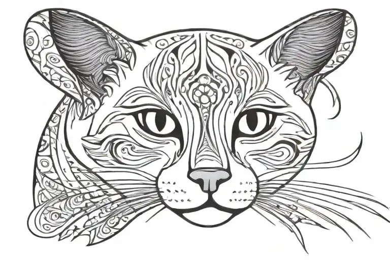 white siamese cat tattoo tattoo design idea