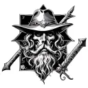 patieic star don quixote tattoo design idea